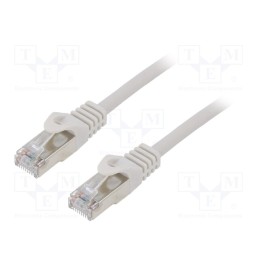1 pcs x GEMBIRD - PP6-0.5M - Patch cord, F/UTP, 6, stranded, CCA, PVC, grey, 0.5m, RJ45 plug
