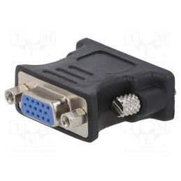 1 pcs x GEMBIRD - A-DVI-VGA-BK - Converter, D-Sub 15pin HD socket,DVI-I (24+5) plug, black