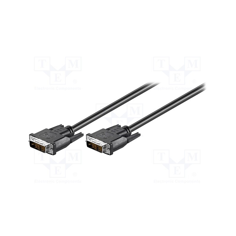1 pcs x Goobay - 50850 - Cable, DVI-D (18+1) plug,both sides, 2m, black