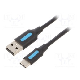 1 pcs x VENTION - COKBD - Cable, USB 2.0, USB A plug,USB C plug, nickel plated, 0.5m, PVC