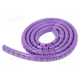 1 pcg x KURANT - MZ-MKK-0/7 - Markers, Marking: 7, 1.1÷2.5mm, H: 3mm, A: 6mm, -30÷100°C, leaded