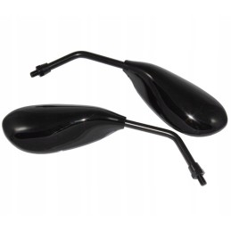 Black lacquered lezka mirrors M10 quad atv street