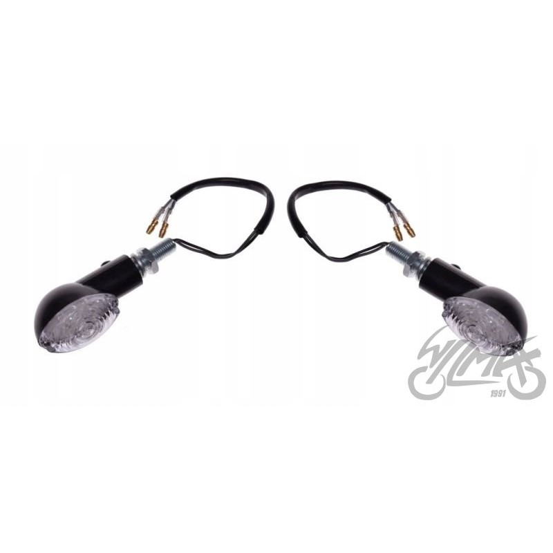 Direction indicator, black, white, black LED lampshade