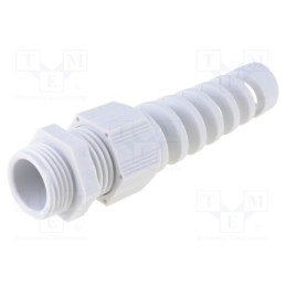 1 pcs x HELUKABEL - HT-K PG11 RAL7035 - Cable gland, with strain relief, PG11, 1.5, IP68, polyamide, grey