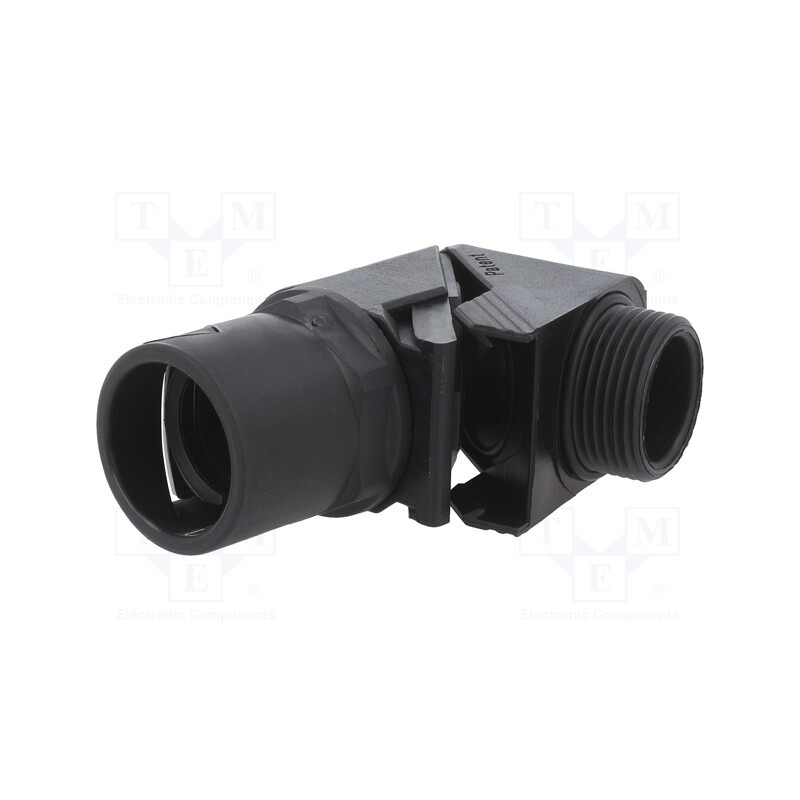 1 pcs x HUMMEL - 1.513.1601.14 - 90° angled connector, Thread: PG,outside, polyamide, -20÷80°C