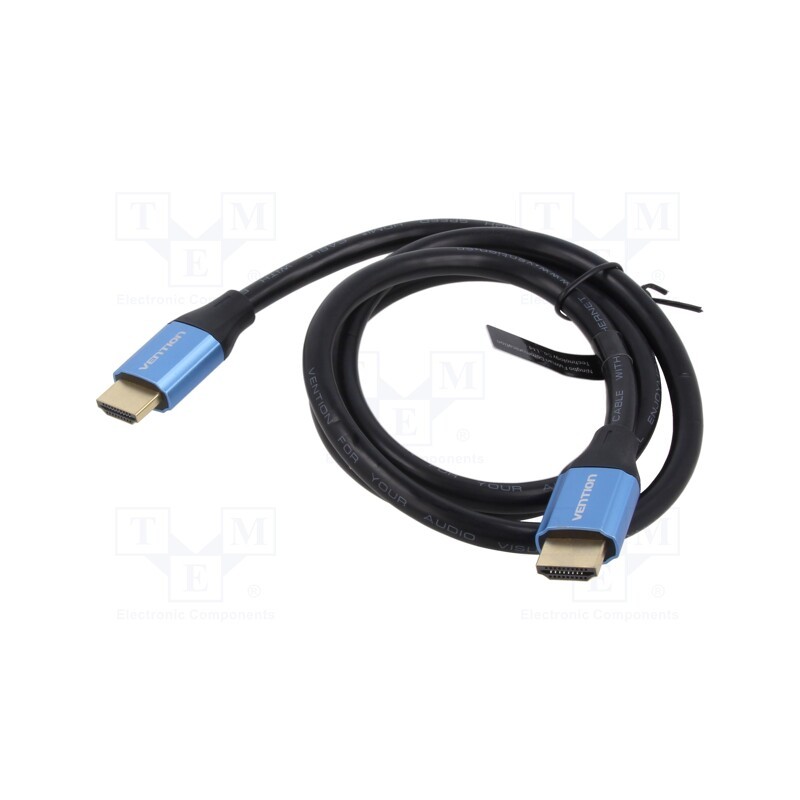 1 pcs x VENTION - ALHSH - Cable, HDCP 2.2,HDMI 2.0, HDMI plug,both sides, PVC, Len: 2m
