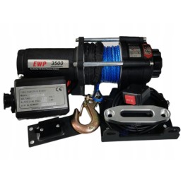 El Runva EWP3500lb winch 12v synthetic rope