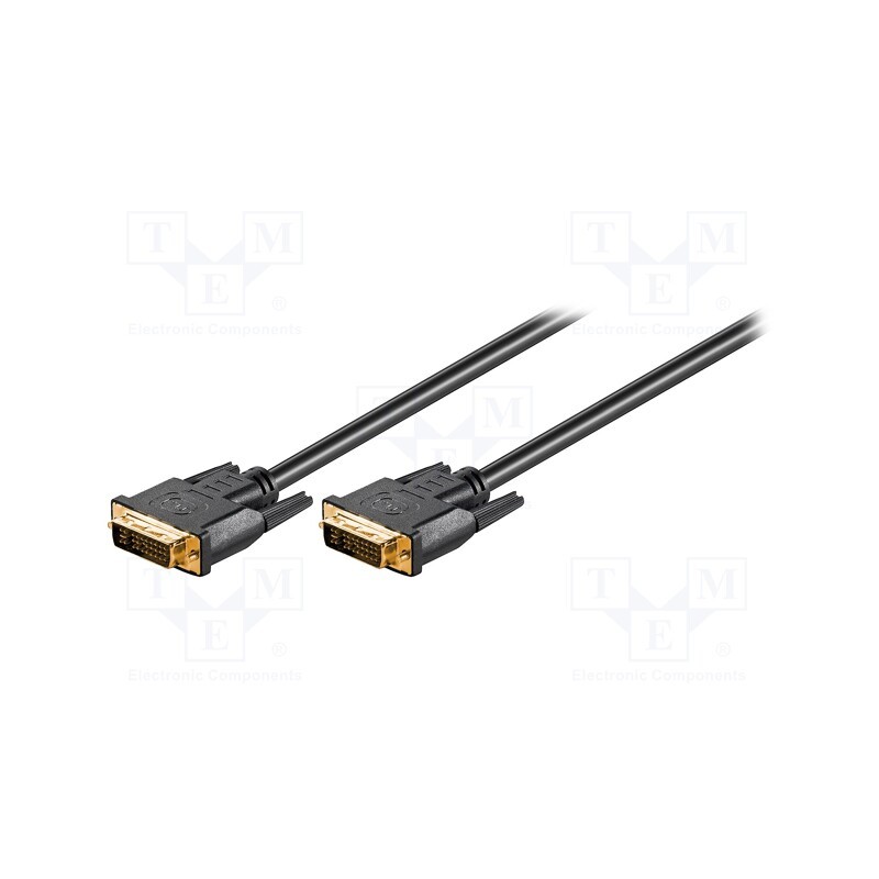 1 pcs x Goobay - 69203 - Cable, DVI-I (24+5) plug,both sides, 2m, black