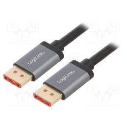 1 pcs x LOGILINK - CDA0105 - Cable, DisplayPort 1.4,HDCP 2.2, DisplayPort plug,both sides