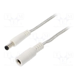1 pcs x BQ CABLE - DC.EXT.8610.0500 - Cable, 2x0.5mm2, DC 5,5/2,5 plug,DC 5,5/2,5 socket, straight