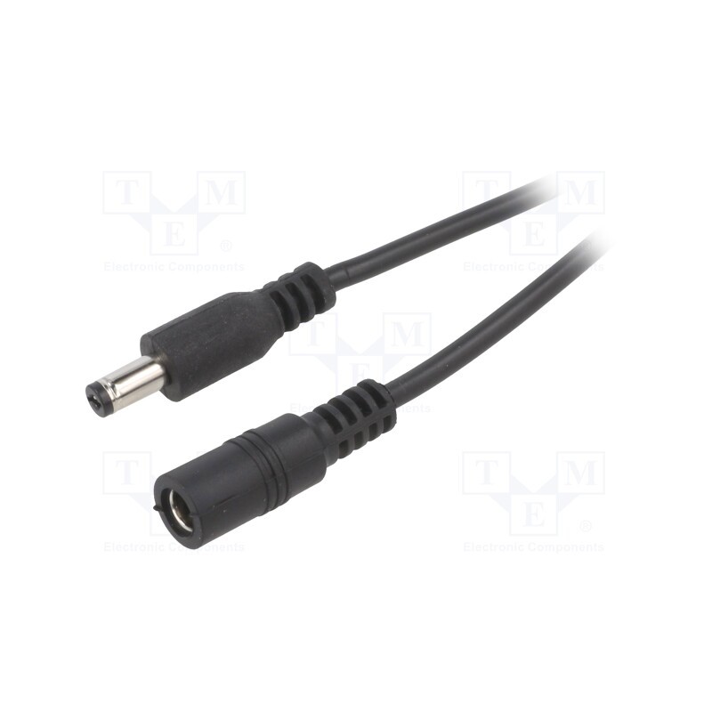 1 pcs x BQ CABLE - DC.EXT.4200.0100 - Cable, 2x0.5mm2, DC 5,5/2,1 plug,DC 5,5/2,1 socket, straight