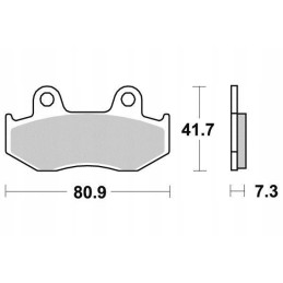 Rear brake pads yamaha yfz 450 quad yfz450