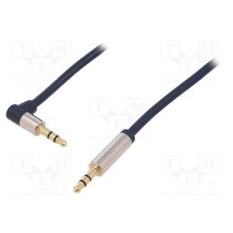 1 pcs x LOGILINK - CA11150 - Cable, Jack 3.5mm 3pin plug,Jack 3.5mm 3pin angled plug, 1.5m