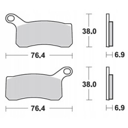 Ham Prox pads front atv ktm sx 450 2009 2010