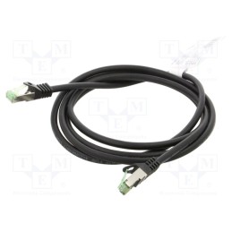 1 pcs x Goobay - 61094 - Patch cord, S/FTP, Cat 8.1, stranded, Cu, LSZH, black, 2m, 26AWG