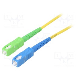 1 pcs x Goobay - 59659 - Fiber patch cord, OS2, SC/APC,SC/UPC, 2m, Optical fiber: 9/125um