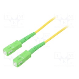 1 pcs x Goobay - 59639 - Fiber patch cord, OS2, SC/APC,both sides, 2m, LSZH, yellow