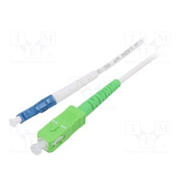 1 pcs x Goobay - 59609 - Fiber patch cord, OS2, LC/UPC,SC/APC, 2m, Optical fiber: 9/125um