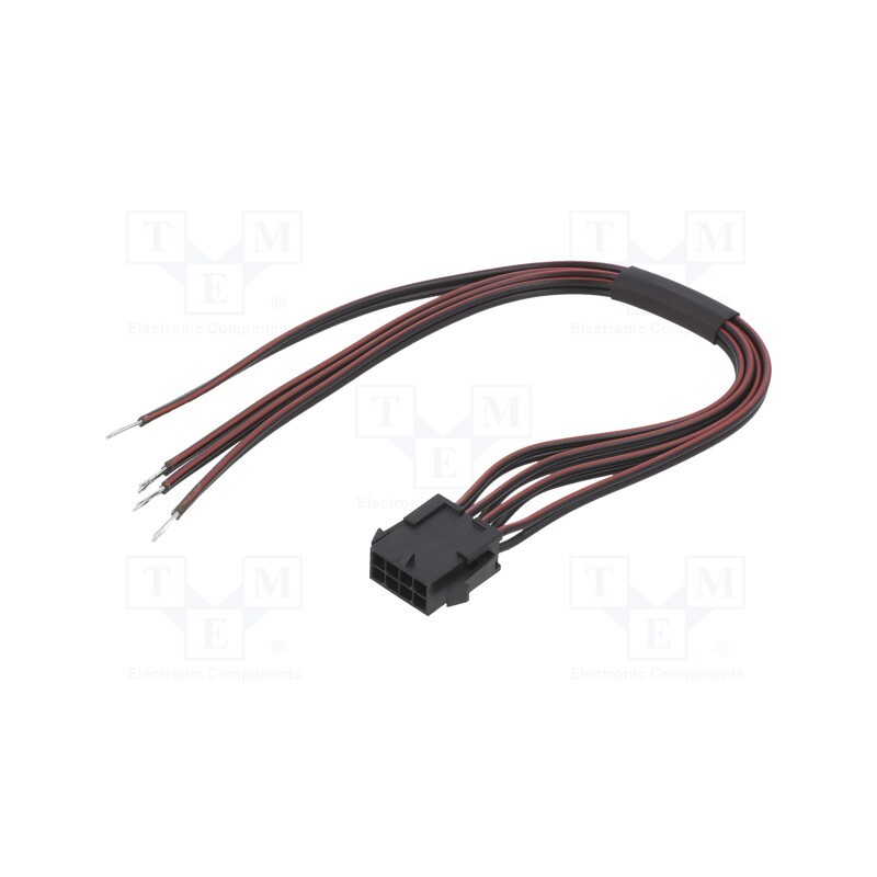 1 pcs x ESPE - KABX-8PMS-L200 - Cable, Micro-Fit 3.0, male,cables, PIN: 8, 0.2m, 4A, Insulation: PVC