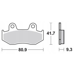 Prox rear brake pads atv yamaha yfz 450 06 13