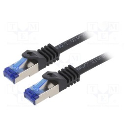 1 pcs x LOGILINK - C6A013S - Patch cord, S/FTP, 6a, stranded, Cu, LSZH, black, 0.25m, 26AWG