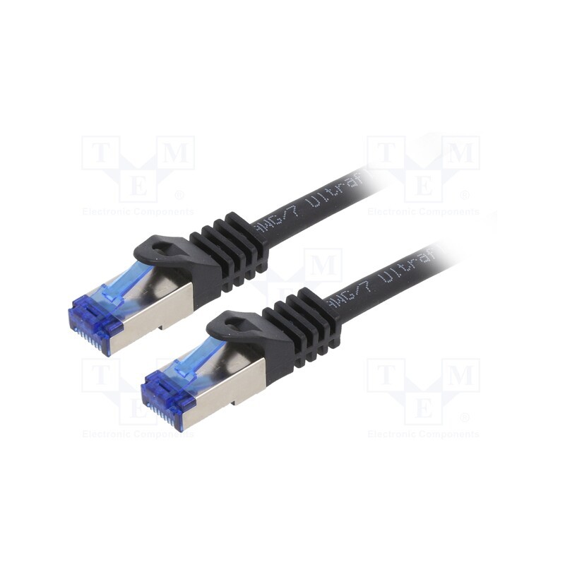 1 pcs x LOGILINK - C6A013S - Patch cord, S/FTP, 6a, stranded, Cu, LSZH, black, 0.25m, 26AWG