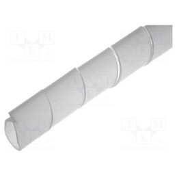 1 pcs x KSS WIRING - KS-15 - Spiral wrapping, ØBundle : 12÷35mm, polyetylene, natural, L: 10m