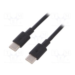 1 pcs x Goobay - 66316 - Cable, USB 2.0, USB C plug,both sides, 0.5m, black