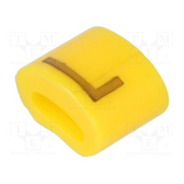 1 pcg x KURANT - MZ-0/L - Markers, Marking: L, 1.1÷2.5mm, H: 3mm, A: 6mm, -30÷100°C, leaded
