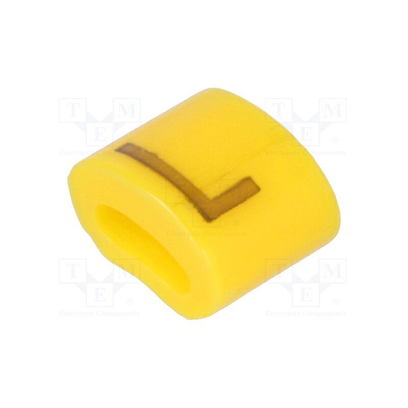 1 pcg x KURANT - MZ-0/L - Markers, Marking: L, 1.1÷2.5mm, H: 3mm, A: 6mm, -30÷100°C, leaded