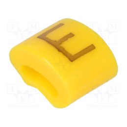 1 pcg x KURANT - MZ-0/E - Markers, Marking: E, 1.1÷2.5mm, H: 3mm, A: 6mm, -30÷100°C, leaded