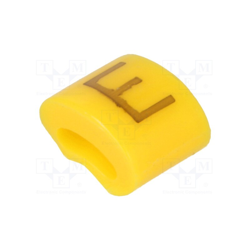 1 pcg x KURANT - MZ-0/E - Markers, Marking: E, 1.1÷2.5mm, H: 3mm, A: 6mm, -30÷100°C, leaded