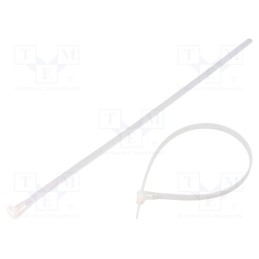 1 pcg x QOLTEC - 52234 - Cable tie, multi use, L: 350mm, W: 7.2mm, polyamide, natural