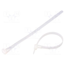 1 pcg x QOLTEC - 52228 - Cable tie, multi use, L: 200mm, W: 7.2mm, polyamide, natural