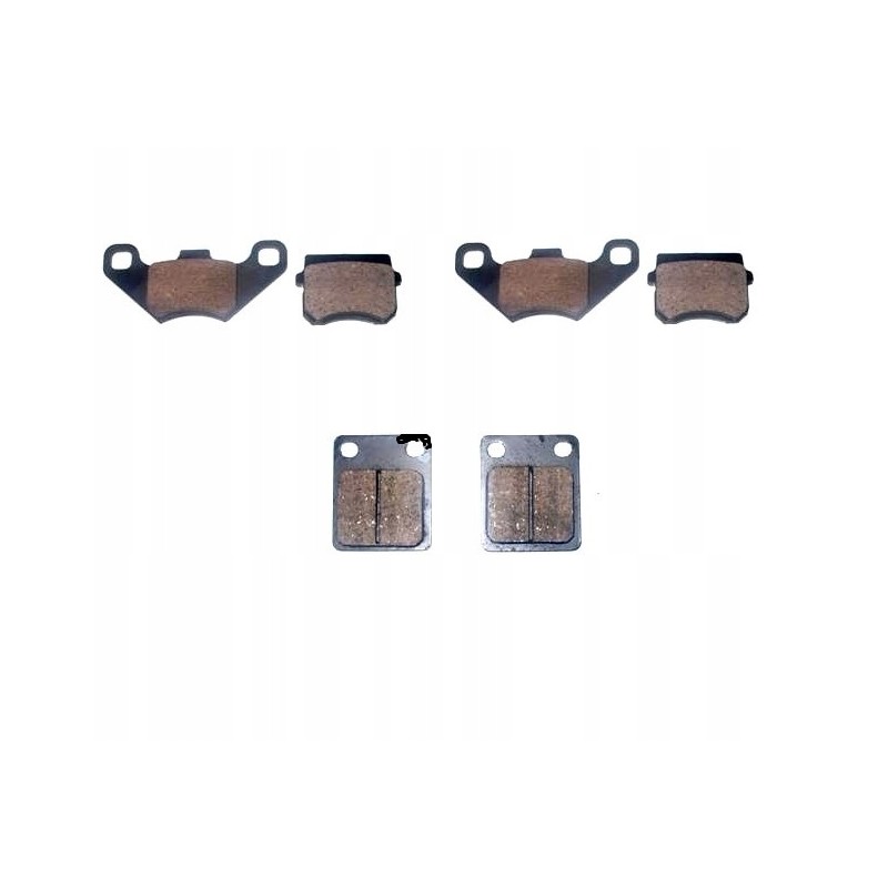 Brake pads front rear set atv quad bashan