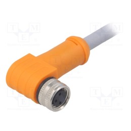 1 pcs x LUMBERG AUTOMATION - RKMWVS 3-357/5 M - Connection lead, M8, PIN: 3, angled, 5m, plug, 4A, -30÷90°C, PUR