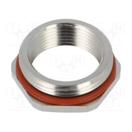 1 pcs x HUMMEL - 1.079.2016.50 - Reduction of threads for glands, Int.thread: M16, brass, nickel