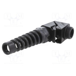 1 pcs x HUMMEL - 1.314.2001.50 - Cable gland, angular,with strain relief, M20, 1.5, IP68, black