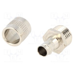1 pcs x HELLERMANNTYTON - 166-30311 - Straight terminal connector, Thread: non-swivel,PG,outside