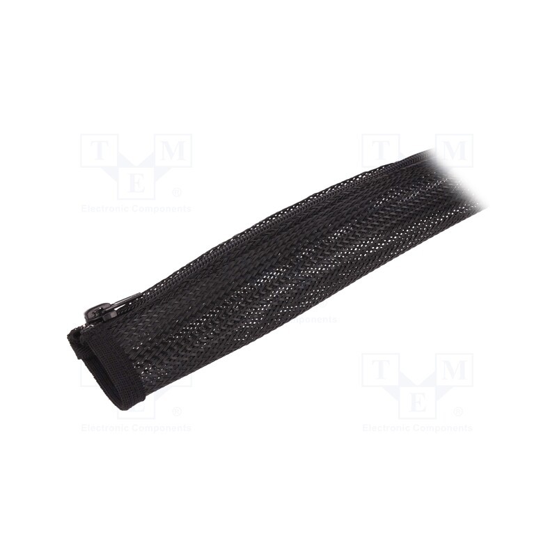 1 pcs x LOGILINK - KAB0048 - Braid, polyester, black, 50÷150°C, L: 1m, Features: multi use