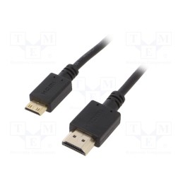 1 pcs x GEMBIRD - CC-HDMI4C-6 - Cable, HDMI 2.0, HDMI plug,mini HDMI plug, PVC, 1.8m, black