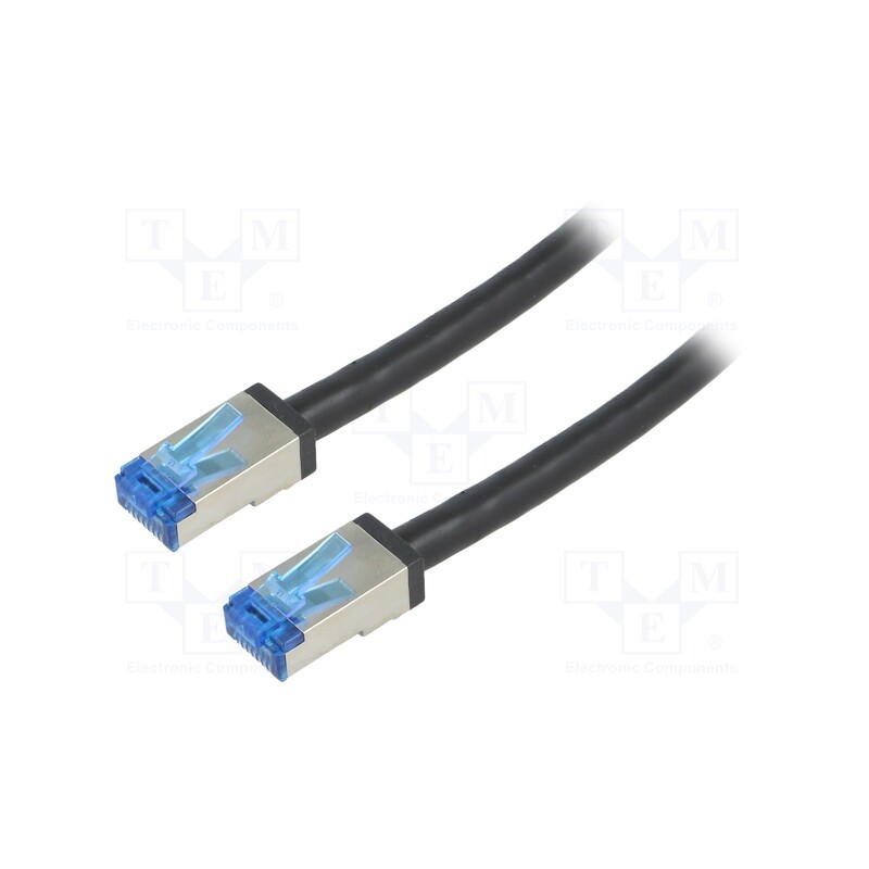 1 pcs x LOGILINK - CQ7023S - Patch cord, S/FTP, 6a, stranded, Cu, PE, black, 0.5m, 26AWG