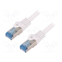 1 pcs x LOGILINK - CQ3041S - Patch cord, S/FTP, 6a, stranded, Cu, LSZH, white, 1.5m, 27AWG