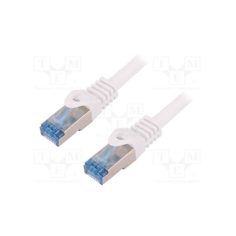 1 pcs x LOGILINK - CQ3041S - Patch cord, S/FTP, 6a, stranded, Cu, LSZH, white, 1.5m, 27AWG