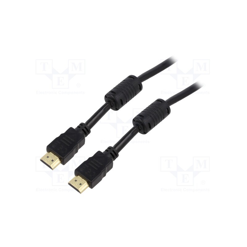 1 pcs x Goobay - 61304 - Cable, HDCP 2.2,HDMI 2.0, HDMI plug,both sides, 10m, black