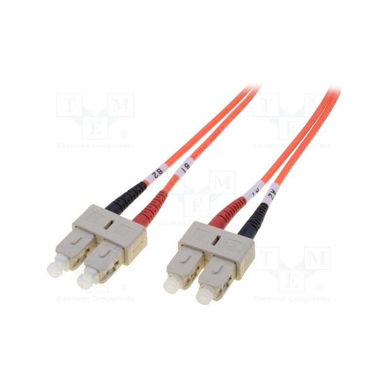 1 pcs x DIGITUS - DK-2522-02 - Fiber patch cord, OM2, SC/UPC,both sides, 2m, LSZH, orange