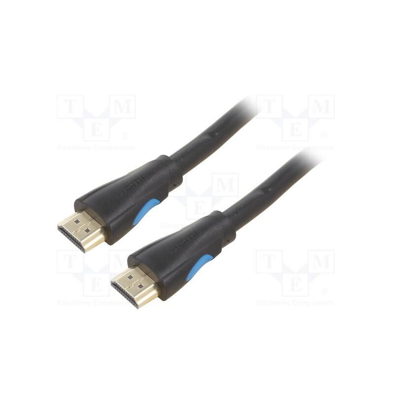 1 pcs x VENTION - AAOBG - Cable, HDMI 2.0, HDMI plug,both sides, PVC, Len: 1.5m, black, 30AWG