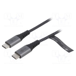 1 pcs x Goobay - 49303 - Cable, USB 2.0, USB C plug,both sides, 2m, 480Mbps, textile