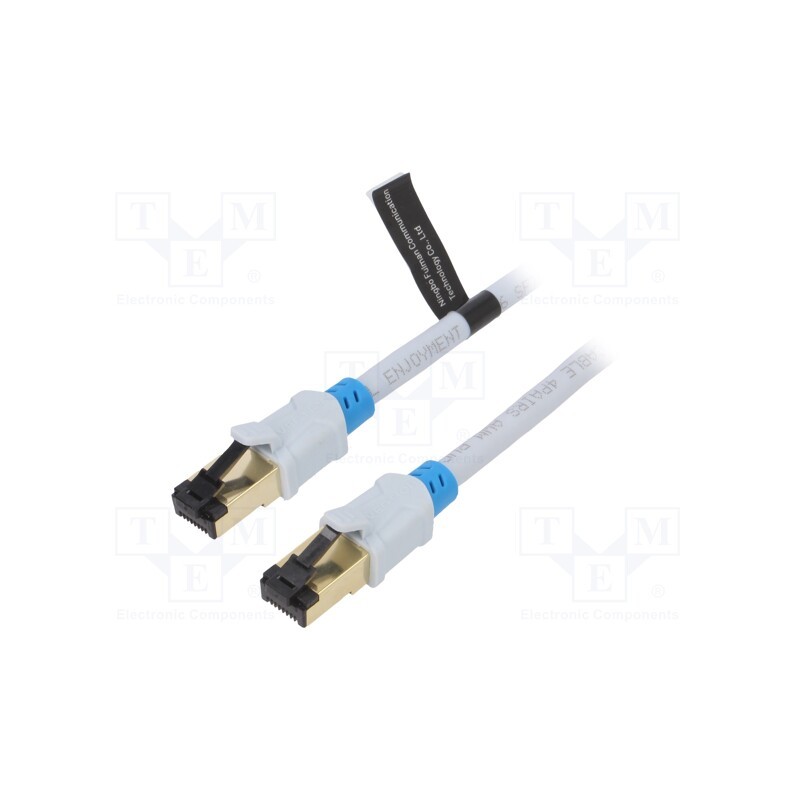 1 pcs x VENTION - VAP-A06-S500 - Patch cord, S/FTP, 6, OFC, PVC, grey, 5m, RJ45 plug,both sides