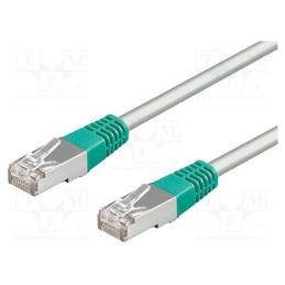 1 pcs x Goobay - 68459 - Patch cord, S/FTP, 6, stranded, Cu, LSZH, grey, 2m, halogen free